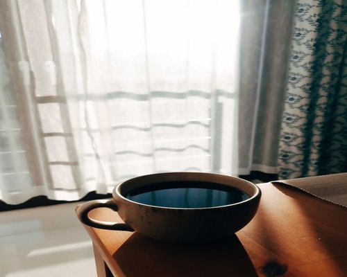 Morning coffee and quiet start of the day in a Chilean home